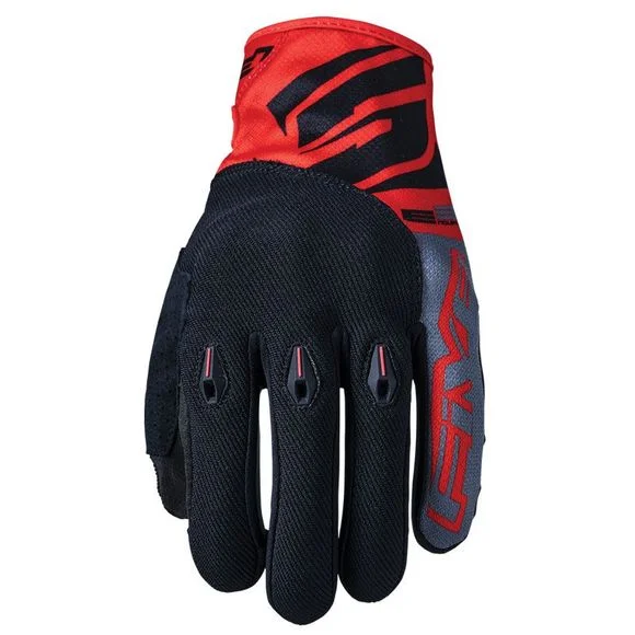 Gants Enduro Five E3 EVO RED 2022 – Noir / Rouge Ref : FV0321