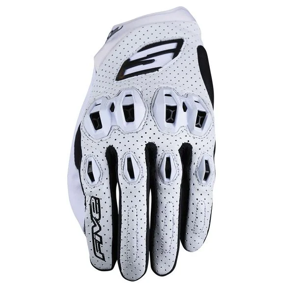 Gants Five STUNT EVO2 LEATHER – Blanc Ref : FV0375