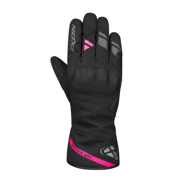 Gants Ixon PRO MIDGARD LADY – Noir / Rose Ref : IX1946