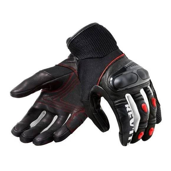 Gants Rev it METRIC NEON – Noir / Rouge Ref : RI1120