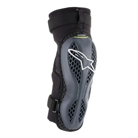 Genouillères Alpinestars SEQUENCE PROTECTOR – ANTHRACITE YELLOW FLUO 2023 – Gris / Jaune Ref : AP11466