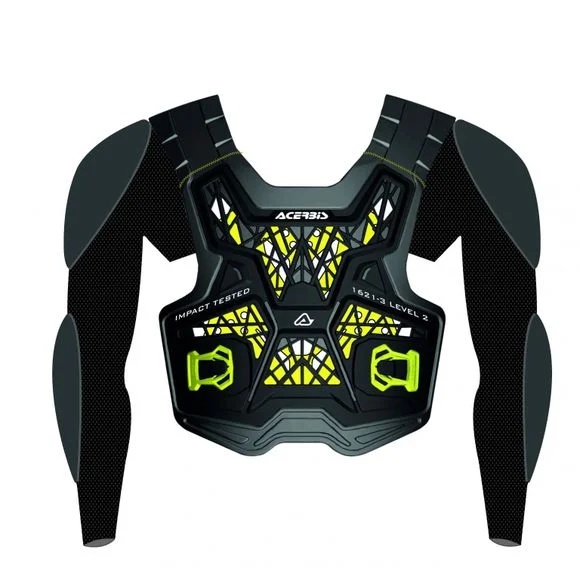 Gilet de protection Acerbis SPECTRUM ENFANT BODY ARMOUR BLACK/YELLOW – Noir Ref : AE3160