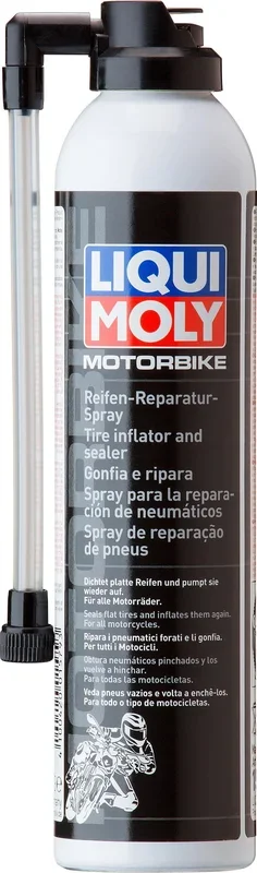 Gonfleur et Scelleur de Pneus Moto | 300ML