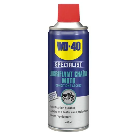 Graisse chaine WD 40 LUBRIFIANT CHAINE 400 ML Universel Ref : WD0005 / 050100
