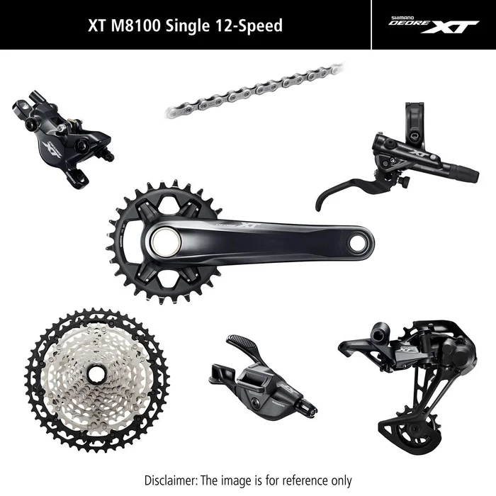Groupe complet disc méca mono 2 pistons Deore XT M8100 170 mm, 10-45T