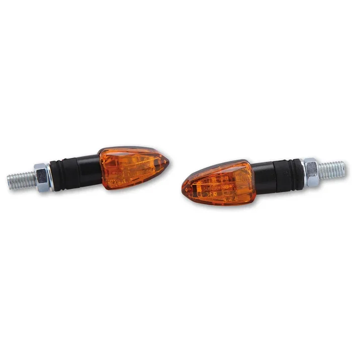 HIGHSIDER smart Halogen indicator LIZZARD, black, yellow glass, 12V/6W