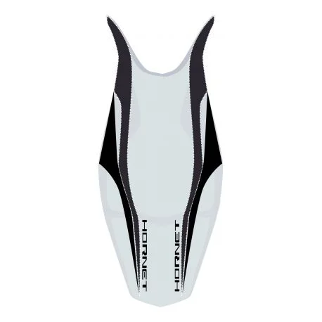 housse de selle bagster HONDA 600 HORNET 2008-2009 GRIS CLAIR/NOIR MAT/LETTRES NOIRES