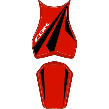 housse de selle bagster HONDA CBR1000RR 2008-2009 ROUGE/NOIR/LETTRES BLANCHES