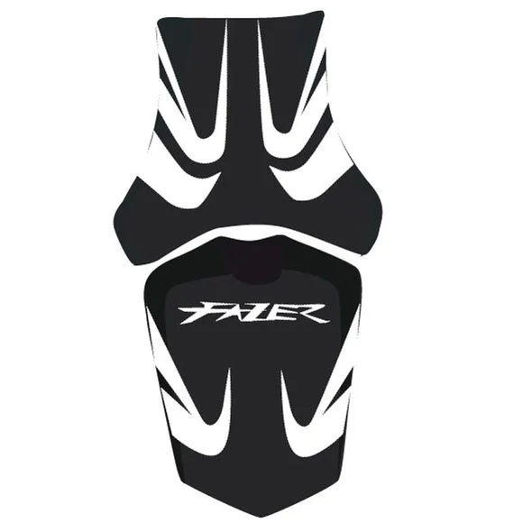Housse de selle Bagster Spécial S Blanc/Noir/Lettres Noires Ref : 2174K