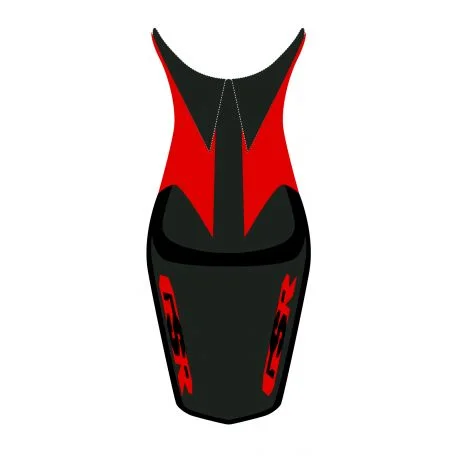 housse de selle bagster SUZUKI GSR600 2008-2009 NOIR/NOIR MAT/ROUGE