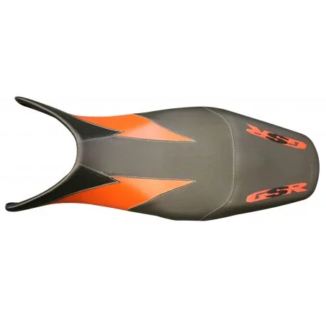 housse de selle bagster SUZUKI GSR600 2008-2010 VERMILLON NACRE/LETTRES TUILE