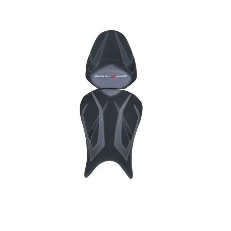 housse de selle bagster SUZUKI GSX-S1000 2015 ANTHRACITE/NOIR GRAINE/RACING/BROD ARGENT/ROUGE