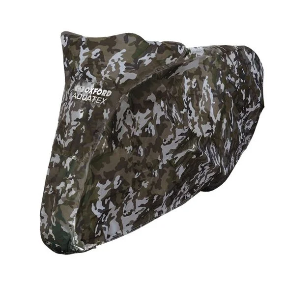 Housse moto Oxford AQUATEX CAMO TAILLE S Universel – Noir Ref : OD0148 / CV211