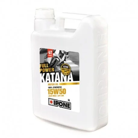 Huile moteur Ipone FULL POWER KATANA – 15W50 100% synthese – 4 LITRES