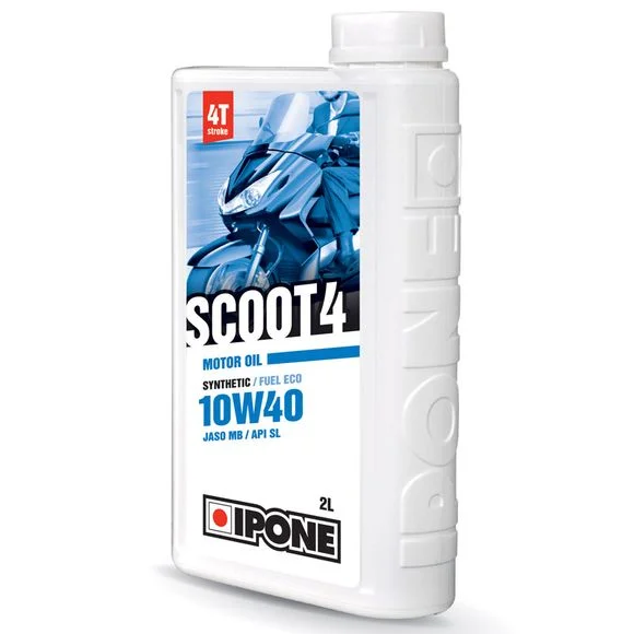 Huile moteur Ipone SCOOT 4 – 10W40 – 2 LITRES Universel Ref : IP0028 / 800384