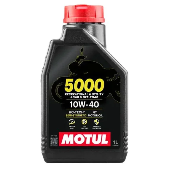 Huile moteur Motul 5000 10W40 4T 1L Universel Ref : MOT0143 / 104054