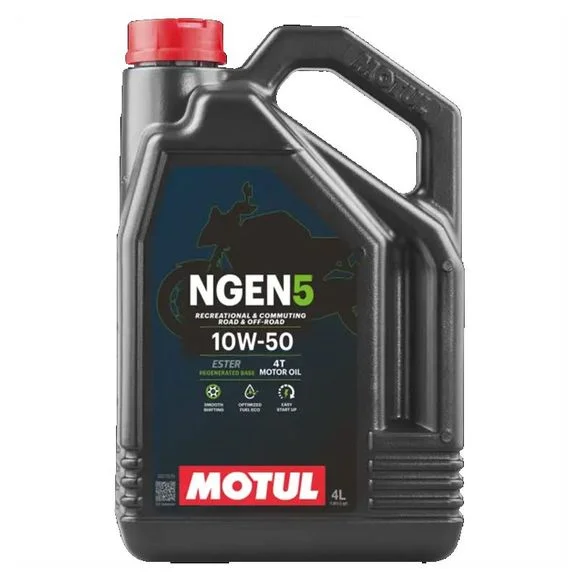 Huile moteur Motul NGEN 5 10W-50 4T 4L Universel Ref : MOT0119 / 111832