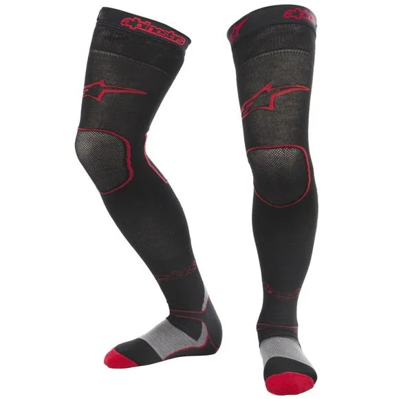 Jambières Alpinestars LONG MX – Noir / Rouge Ref : AP1808