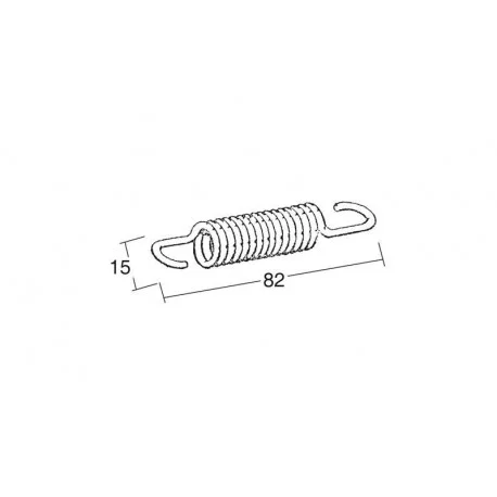 Jeu de 5 ressorts BUZZETTI 82x15mm pour bequille centrale