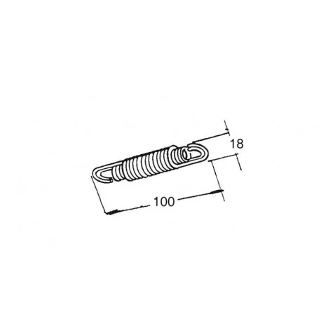 Jeu de 5 ressorts double BUZZETTI 100x18mm pour bequille centrale – Kymco