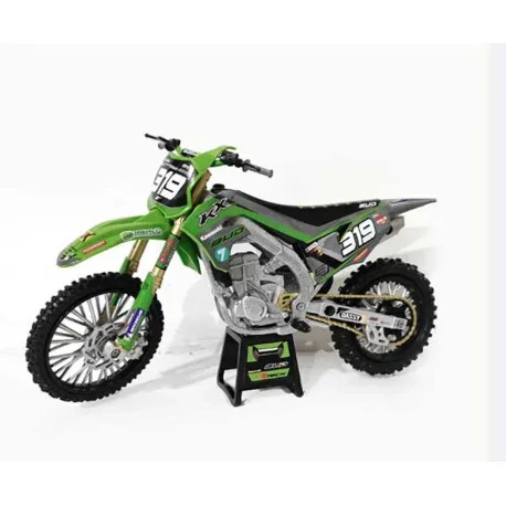 KAWASAKI KX450F 2021 BUD RACING TEAM Q. PRUGNIÈRES No. 319 SCALE 1/12