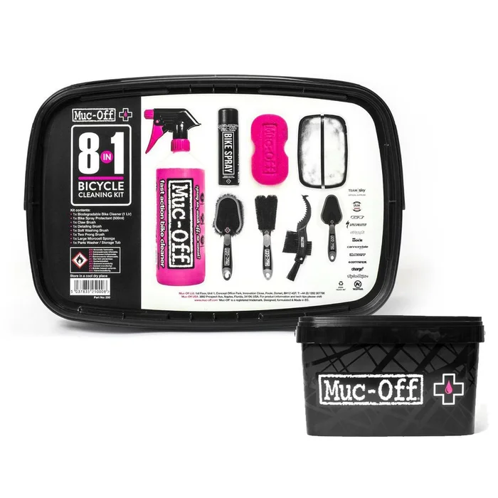 Kit de nettoyage pour vélo 8 en 1
