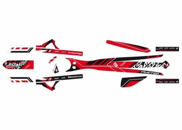 Kit déco Blackbird TractionMONTESA 260 COTA 4RT 260 – 2014 – 2020Ref : BC00209A / 1053898