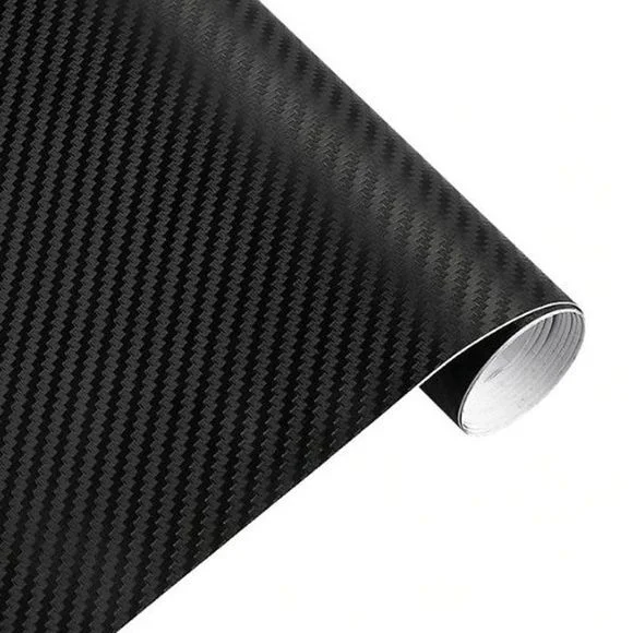 Kit déco Brazoline Rouleau sticker de COVERING carbone noir mat Universel – Gris Ref : 36401