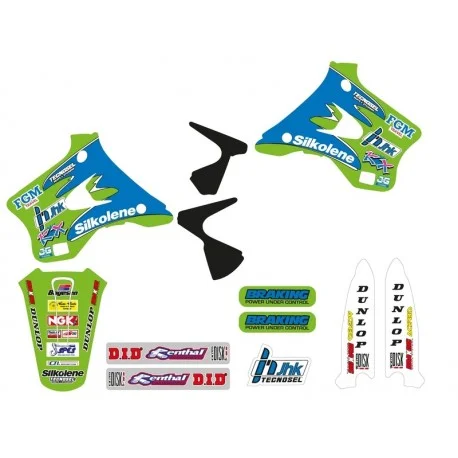Kit deco complet TECNOSEL Team Kawasaki 1996
