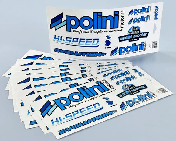 Kit déco Polini Autocollants Blue Line Ref : POL00005A / 1061924