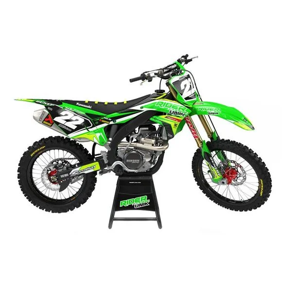 Kit déco RiderUnik FACTKAWASAKI 450 KX 450 (KX450J) – 2019 – 2021Ref : RU0167 / KAFACT16