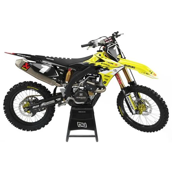 Kit déco RiderUnik ROOK – Noir / JauneSUZUKI 250 RM-Z 250 – 2019 – 2024Ref : RU1226 / SUZ-ROOK-8