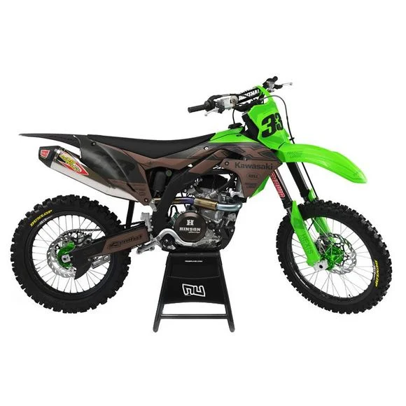 Kit déco RiderUnik TEALBROKAWASAKI 450 KX 450 F (KX450D) – 2006 – 2008Ref : RU0210 / KATEALB11
