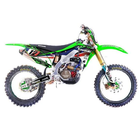 Kit déco RiderUnik VHRKAWASAKI 450 KX 450 F (KX450D) – 2006 – 2008Ref : KAVHR11