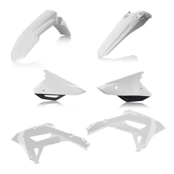 Kit plastiques Acerbis couleur blanc/noir Ref : AE3440 / 0024581.237