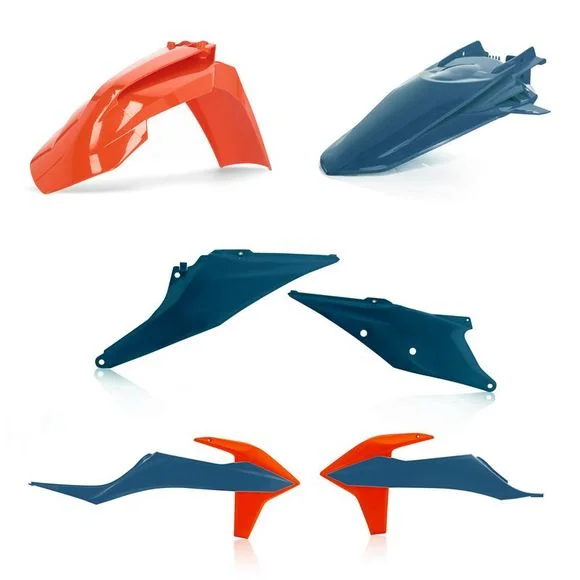 Kit plastiques Acerbis couleur bleu/orange Ref : AE3496 / 0024053.243