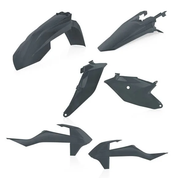 Kit plastiques Acerbis COULEUR GRIS METALLIQUE Ref : AE3483 / 0022932.072