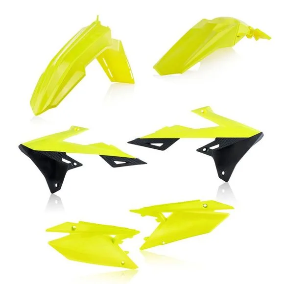 Kit plastiques Acerbis COULEUR JAUNE FLUO Ref : AE2029 / 0023066.061