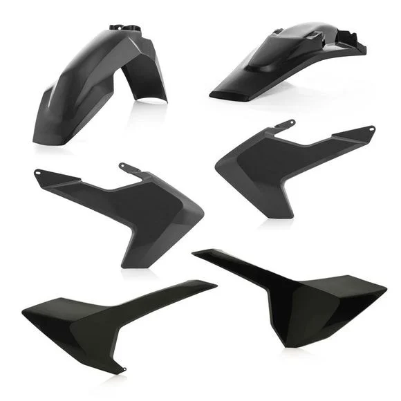 Kit plastiques Acerbis COULEUR NOIR Ref : AE2175 / 0022374.090