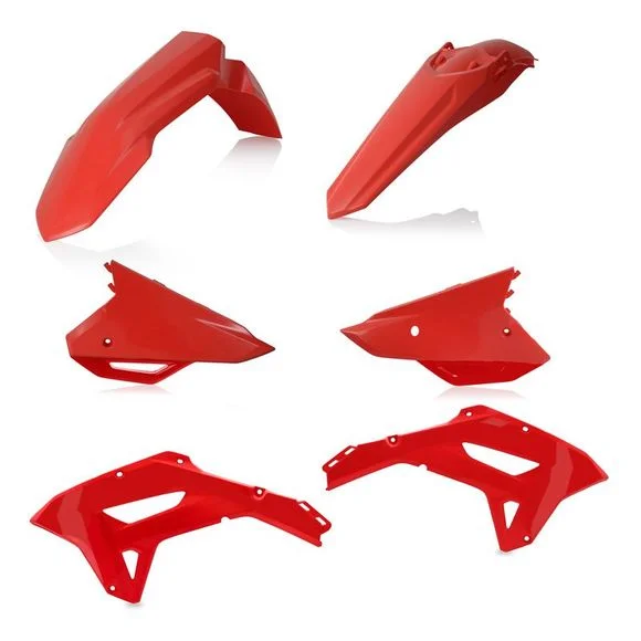 Kit plastiques Acerbis couleur rouge Ref : AE3439 / 0024581.110