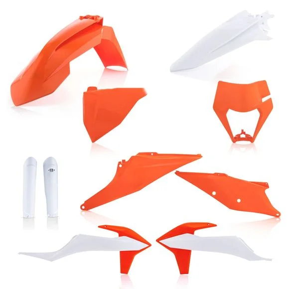 Kit plastiques Acerbis Full – Orange / Noir Ref : AE6034