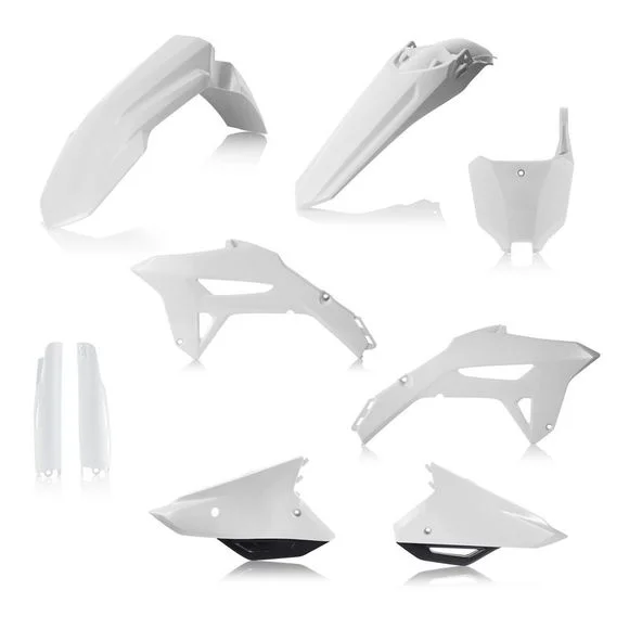 Kit plastiques Acerbis Full couleur blanc/noir Ref : AE3448 / 0024559.237