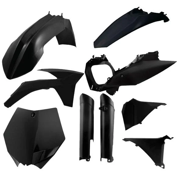 Kit plastiques Acerbis Full couleur noir Ref : AE0868 / 0013977.090