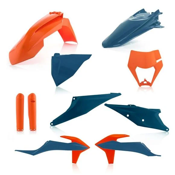 Kit plastiques Acerbis FULL KIT BLEU/ORANGE – Bleu / Orange Ref : AE3514 / 0024054.243