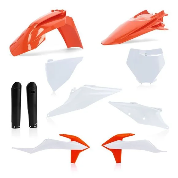 Kit plastiques Acerbis FULL KIT ORIGINE 21 – Blanc / Orange Ref : AE3510 / 0023479.553.021