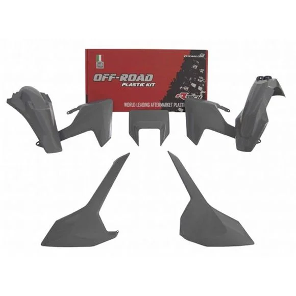 Kit plastiques R-tech 5 p gris quantum – Gris Ref : RTH0211 / RKITHSQGR0517
