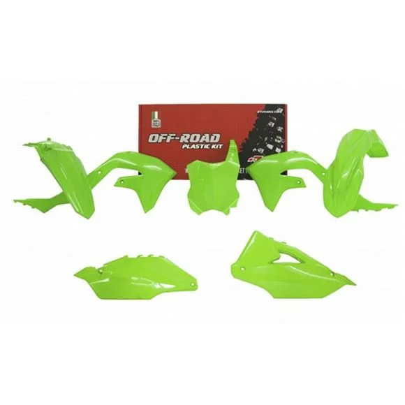 Kit plastiques R-tech 5 p Vert fluo – Vert Ref : RTH0351 / RKITKXFVF0599