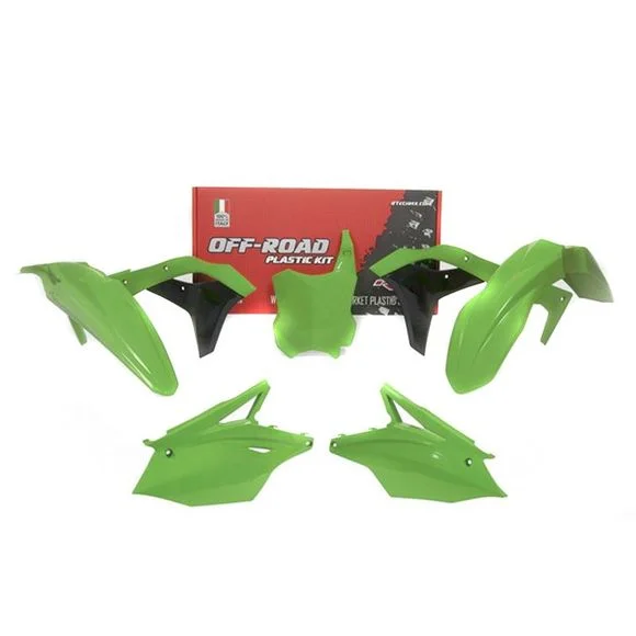 Kit plastiques R-tech 5 p vert-noir – Vert / Noir Ref : RTH0345 / RKITKXFVE0519