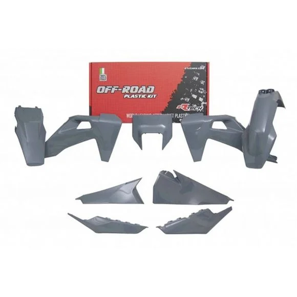 Kit plastiques R-tech 6 p gris quantum – Gris Ref : RTH0212 / RKITHSQGR0520