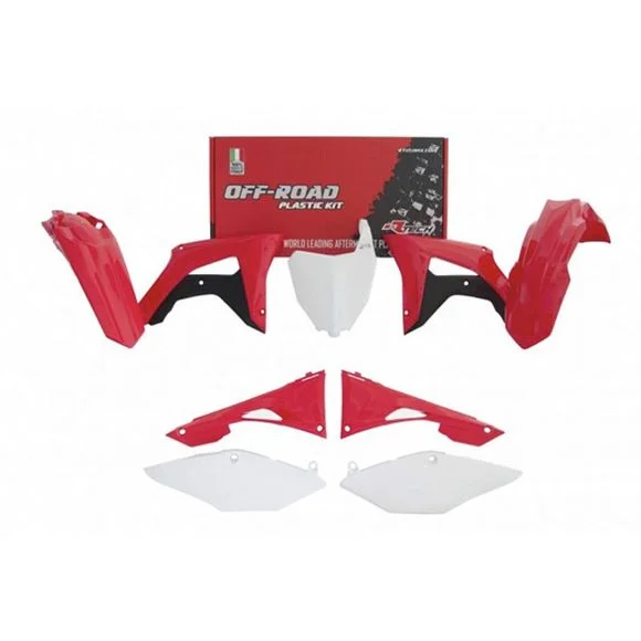 Kit plastiques R-tech 6 p Honda CRF Coul. Origin – Rouge Ref : RTH0165 / RKITCRFOEM519